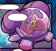 ZIM is able to return to Earth by himself.