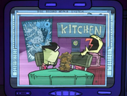 GIR throws a tantrum because Zim refuses to eat his waffles.