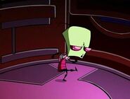 GIR forces Zim to dance in the elevator.