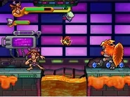 Zim in the Space Station level with Traloc from Tak and the Power of Juju.