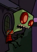 Zim is oblivious that the mech cloaks itself... but not him.