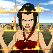 Азула воспринимает пляжный волейбол как тренировочную площадку для будущих сражений, отчего поджигает сетку.