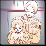 Celvice and another Atlantis crewmember.