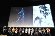 Demon Jehuty now standing next to concept art of himself and an unknown female character