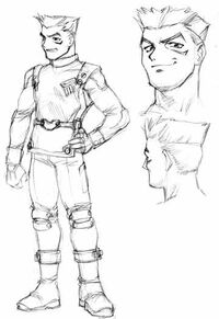 Ueyama's original depiction of Herman.