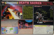 Death Saurer 1999 box art (back)