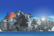 Ultrasaurus with Gravity Cannon in the anime.