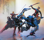 Franz and Rosa cross swords...and Zoids ( is on the left).