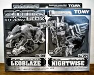 Leoblaze and Nightwise Gold version box art