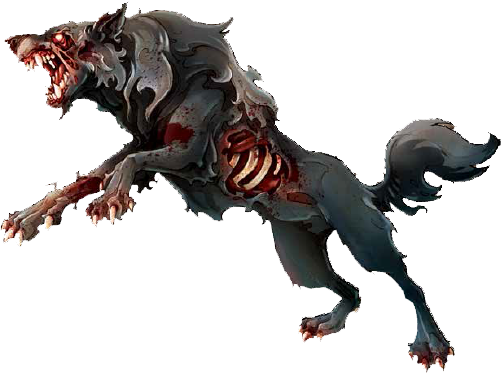 zombie wolf drawings