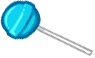 Juicy Blue Candy Lollipop