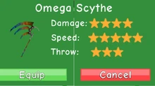 Omega Scythe Stats