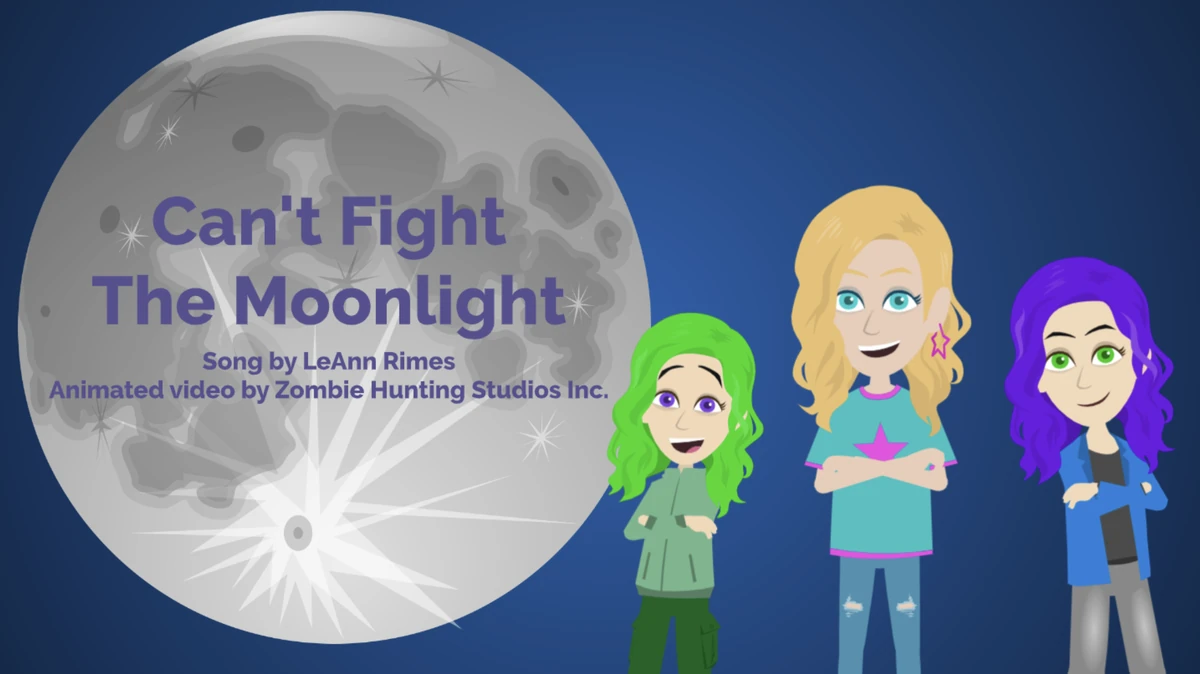Can't Fight The Moonlight - LeAnn Rimes (Animated Music Video) | Zombie ...