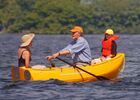 Portland Pudgy safety dinghy, rowing