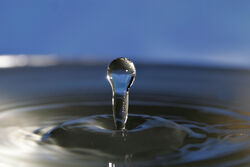 Water droplet blue bg05