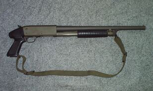 An Ithaca M37 shotgun