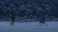 Yugiri fatally wounds Shojiro