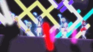 The zombie girls use their electric powers for their concert