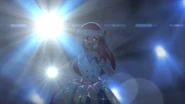 Sakura rises from the rubble