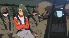 White Ryu arriving with various US military