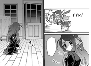 Sakura wakes up in a western style building