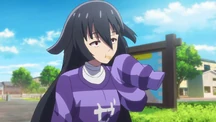 Tae does her things during a Franchouchou performance