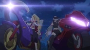 Saki compitiendo con Misa