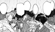 The girls and Jofuku manage to get out of the rubble of their now destroyed mansion