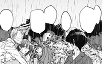 The mansion is destroyed by a giant curse that manifested inside the mansion