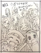 Arte oficial conmemorando el episodio 12 de Revenge, con las exmiembros de Dorami