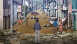 Arata stares in horror at the disaster of last night