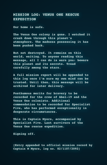 Venus Rising Letter