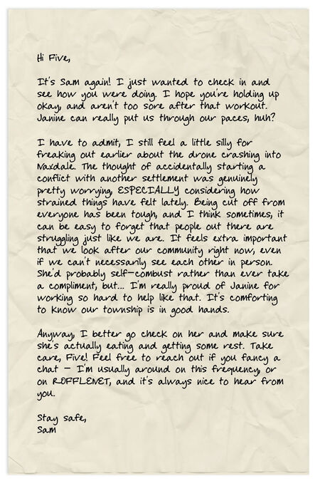 Home Front M17 Letter