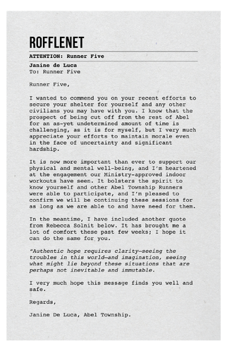 Home Front M3 Letter