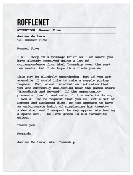 Home Front M29 Letter