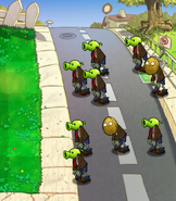 The zombies encountered in this mini-game.