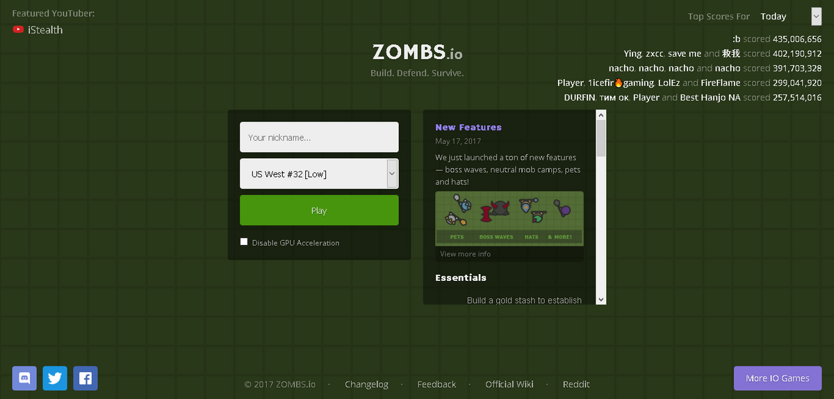 Invex Gaming - Gaming Community - ZOMBS.io Gods.