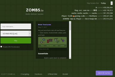 MAXIMIZED BASE - zombs.io 