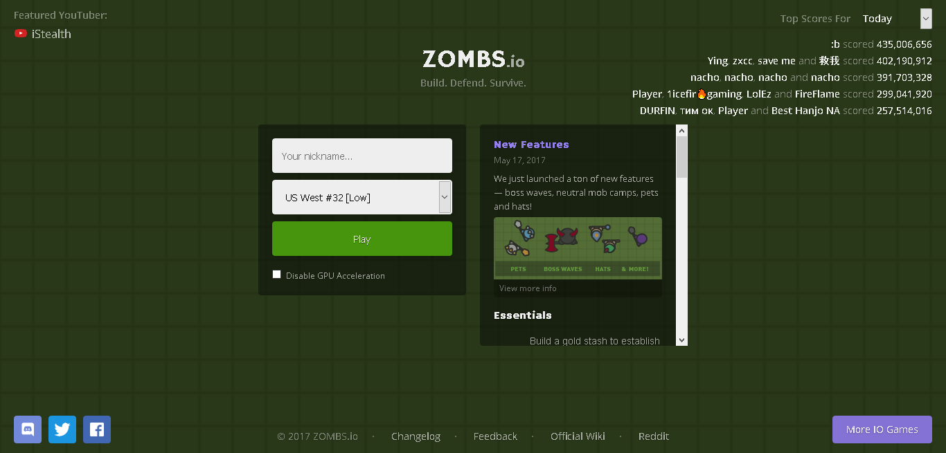 Zombs.io (@ZOMBSio) / X