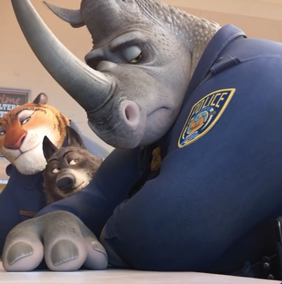 Zootopia Disney Personagens Mchorn & Esquilo Segurança