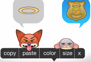 A badge as seen in Zootopia: As Told By Emoji