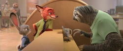 Judy and Nick visit Flash at the DMV.