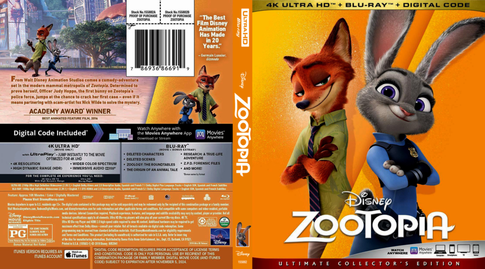 Zootopia [Includes Digital Copy] [Blu-ray/DVD] [2016] - Best Buy