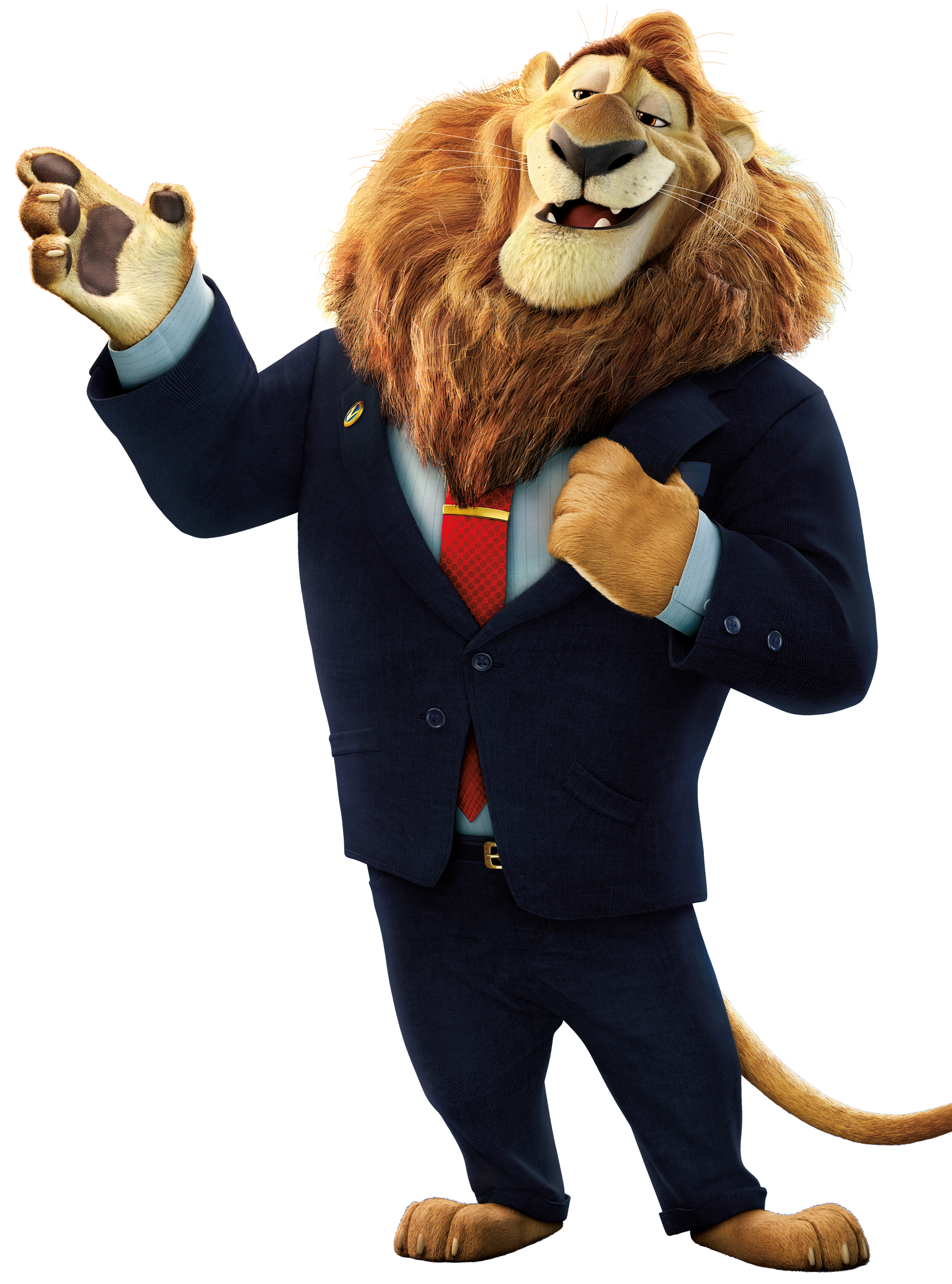 Zootopia Character Pack Mayor Lionheart And Lemming Businessman