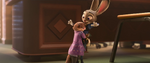 Mrs. Otterton hugs Judy Hopps