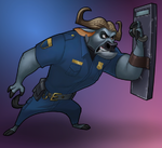 Chief Bogo as he appears in Disney Heroes: Battle Mode