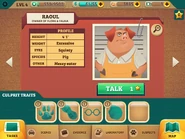 The Frantic pig listed as Raoul instead of Paul