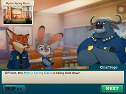 Many fans have written of a Mystic Springs Oasis, but the correct name of  the club where mammals let it all hang out is Mystic Spring Oasis—no  plural : r/zootopia