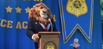 Mayor Lionheart announcing