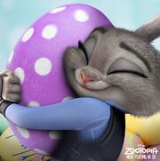 Judy Hugging Egg